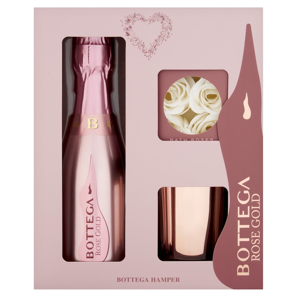 Bottega Rose Gold 200Ml, Candle & Bath Roses Giftset