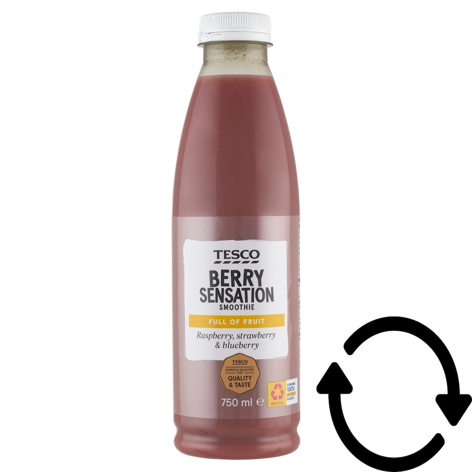 Tesco Berry Sensation Smoothie Full of Fruit 750 ml