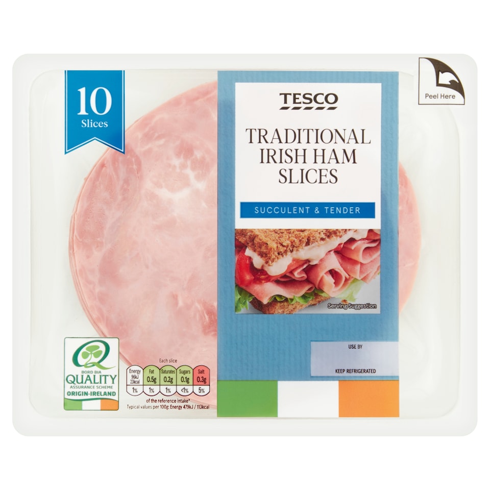 Tesco Deli Style Traditional Ham 200G