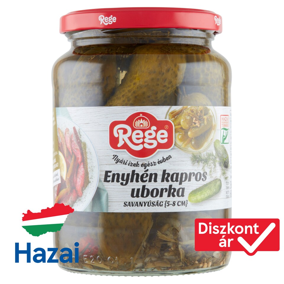 Rege enyhén kapros uborka savanyúság 5-8 cm 680 g  1. kép