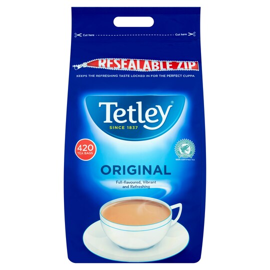 Tetley 420 Tea Bags 1.31Kg Tesco Groceries