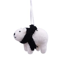 TESCO WOOLLEN POLAR BEAR HANGING DECORATION