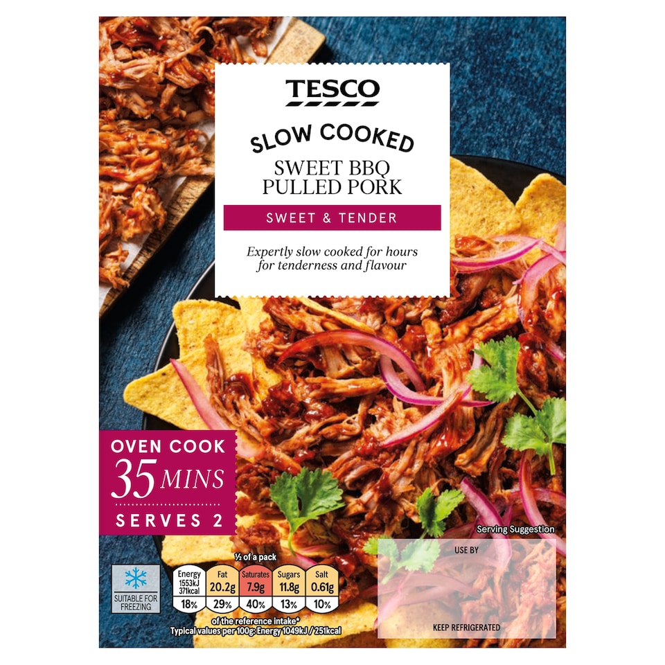 Tesco Sweet BBQ Pulled Pork 410g