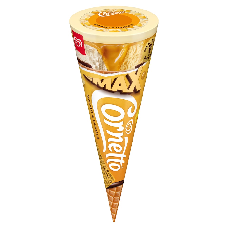 Obrázek 1 pro produkt Cornetto Max Mango & Vanilla 115ml