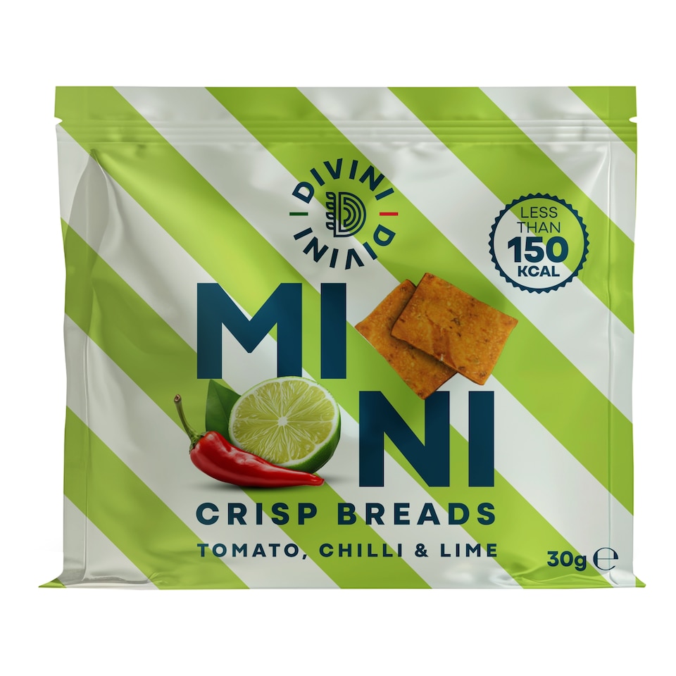 image 1 of Divini Tomato, Chilli & Lime Mini Crispbreads 30g