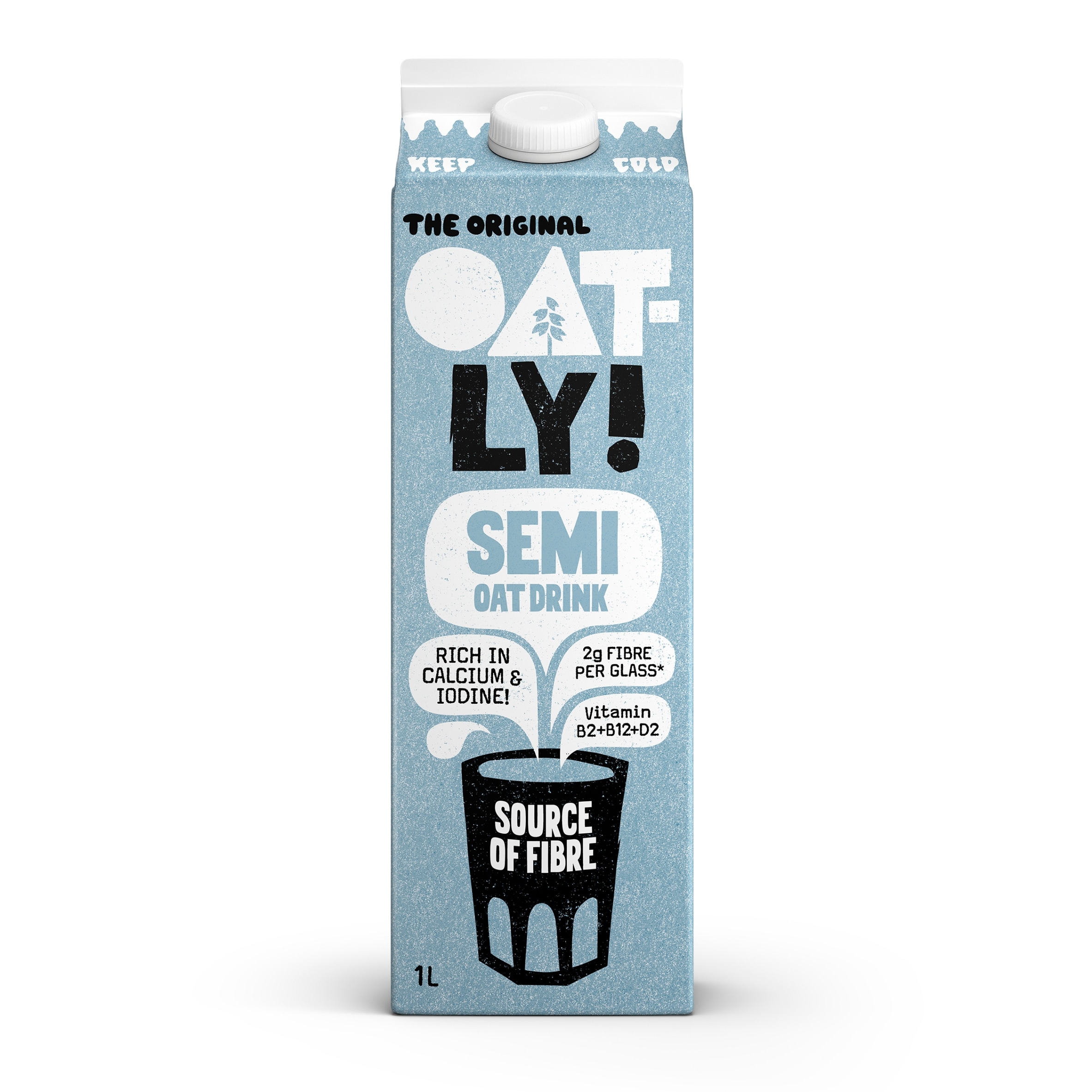 Oatly Semi Oat Drink Chilled 1L