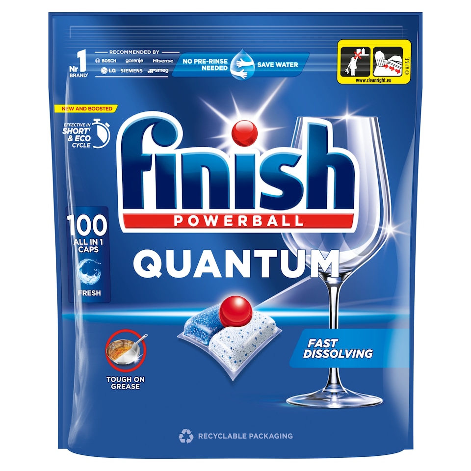 obrázok 1 z Finish Quantum kapsuly do umývačky riadu - Fresh 100 ks