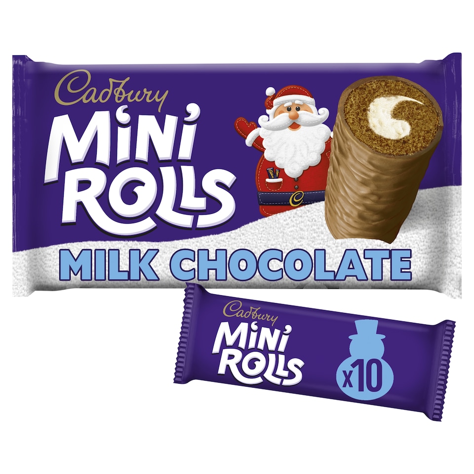 image 1 of Cadbury Mini Rolls - Milk Chocolate 10 Pack