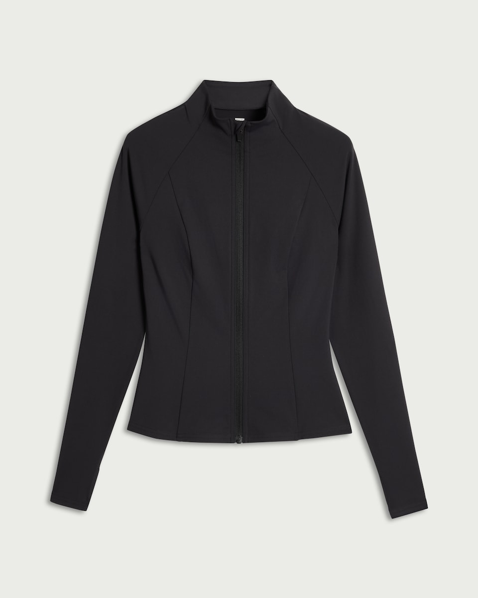 image 1 of F&F Active EVERYHOUR Zip Up Jacket in Black