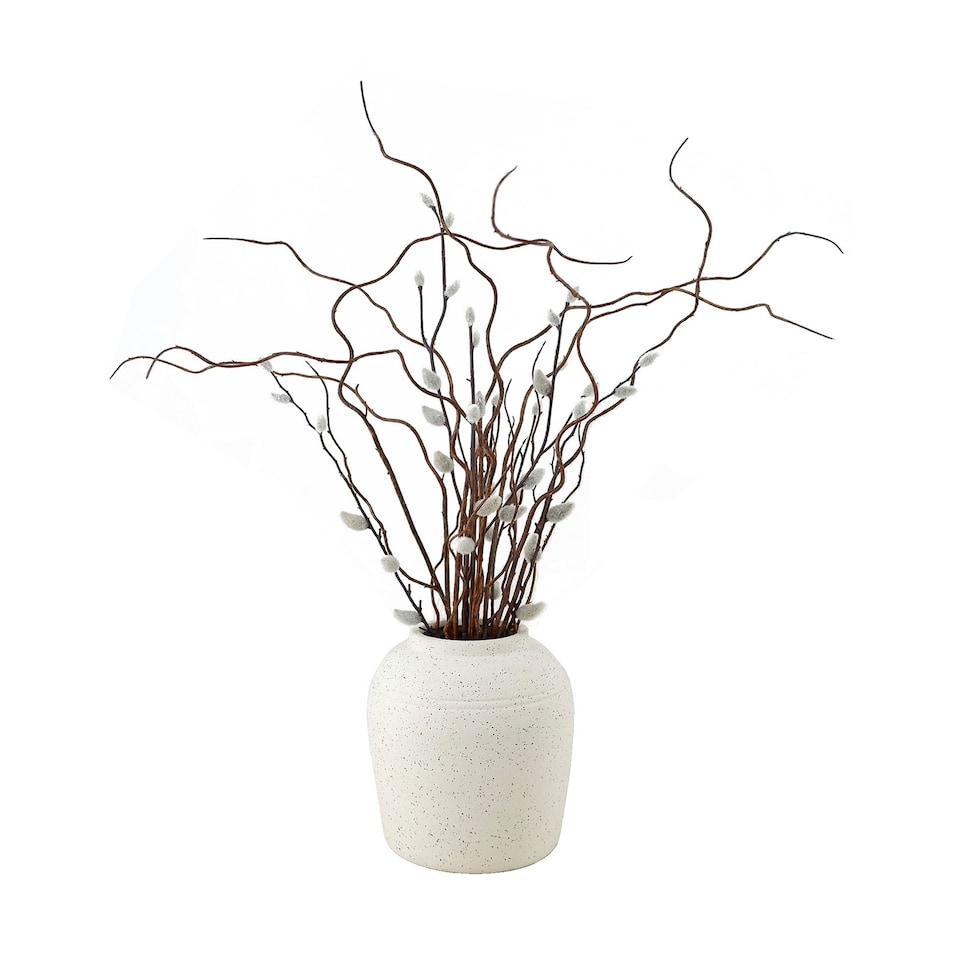 Bayswood Artificial Twig Arrangement in Cream Vase