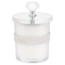 F&F Home Sparkle Candle with Lid-  Silver Birch and Cedar 160g