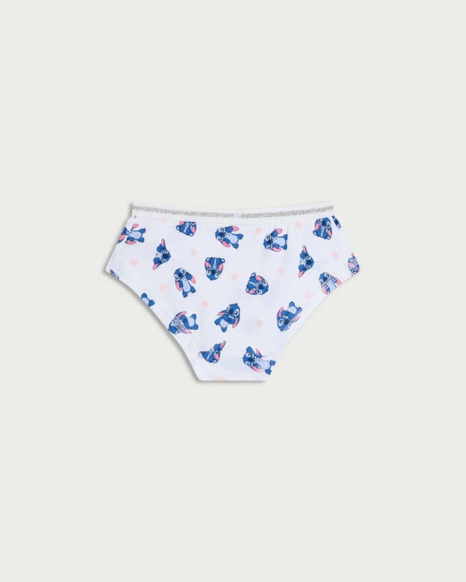 image 1 of Disney 3-Pack Stitch and Angel Cotton Rich Shorts in Multi