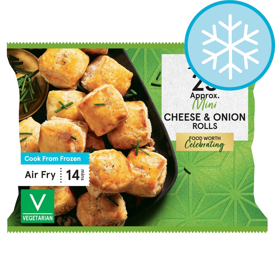 image 1 of Tesco Cheese & Onion Rolls 25 Pack 375g
