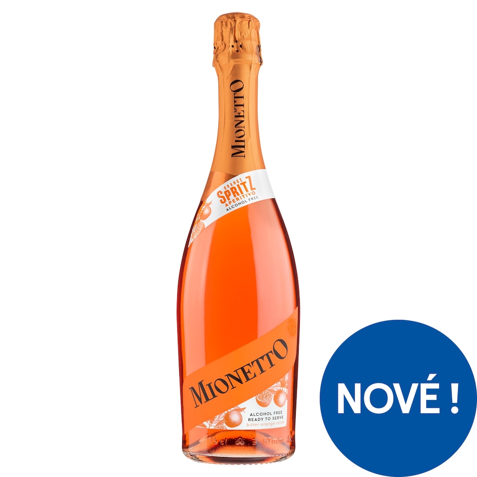 Mionetto Nealkoholický nápoj z dealkoholizovaného vína sycený s příchutí hořkého pomeranče 750ml