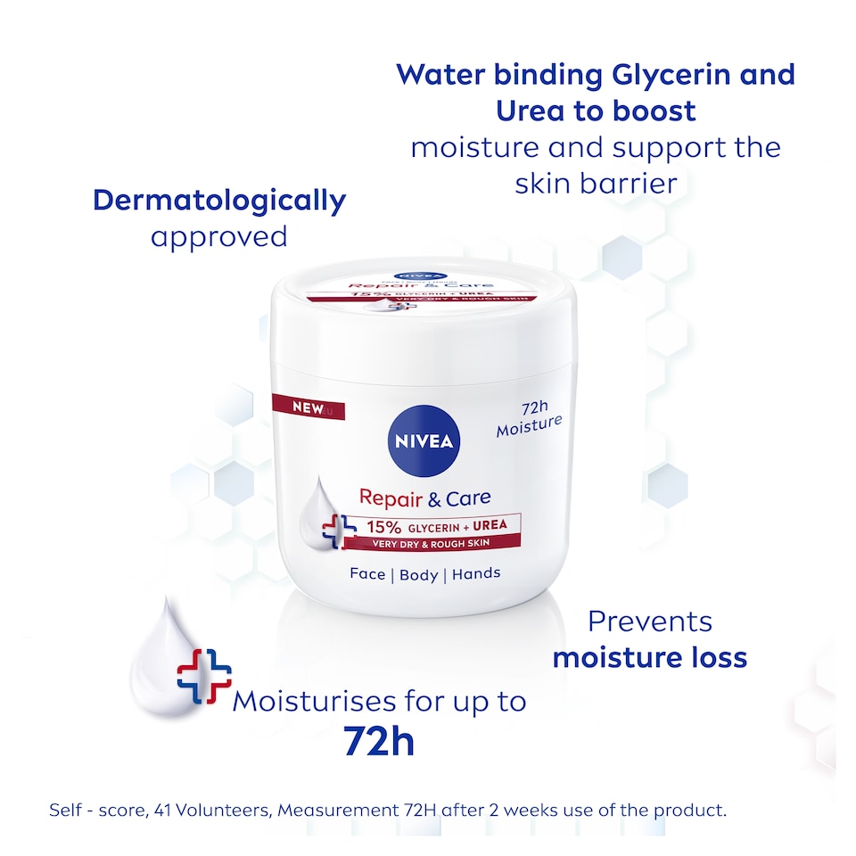 image 1 of NIVEA Repair & Care Moisturiser Very Dry & Rough Skin 400ml