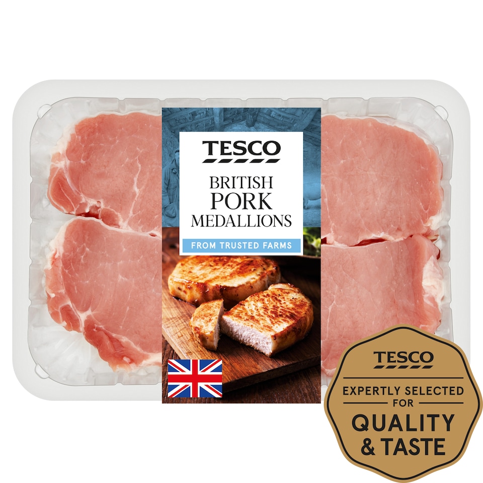 Tesco Pork Loin Medallions 500G