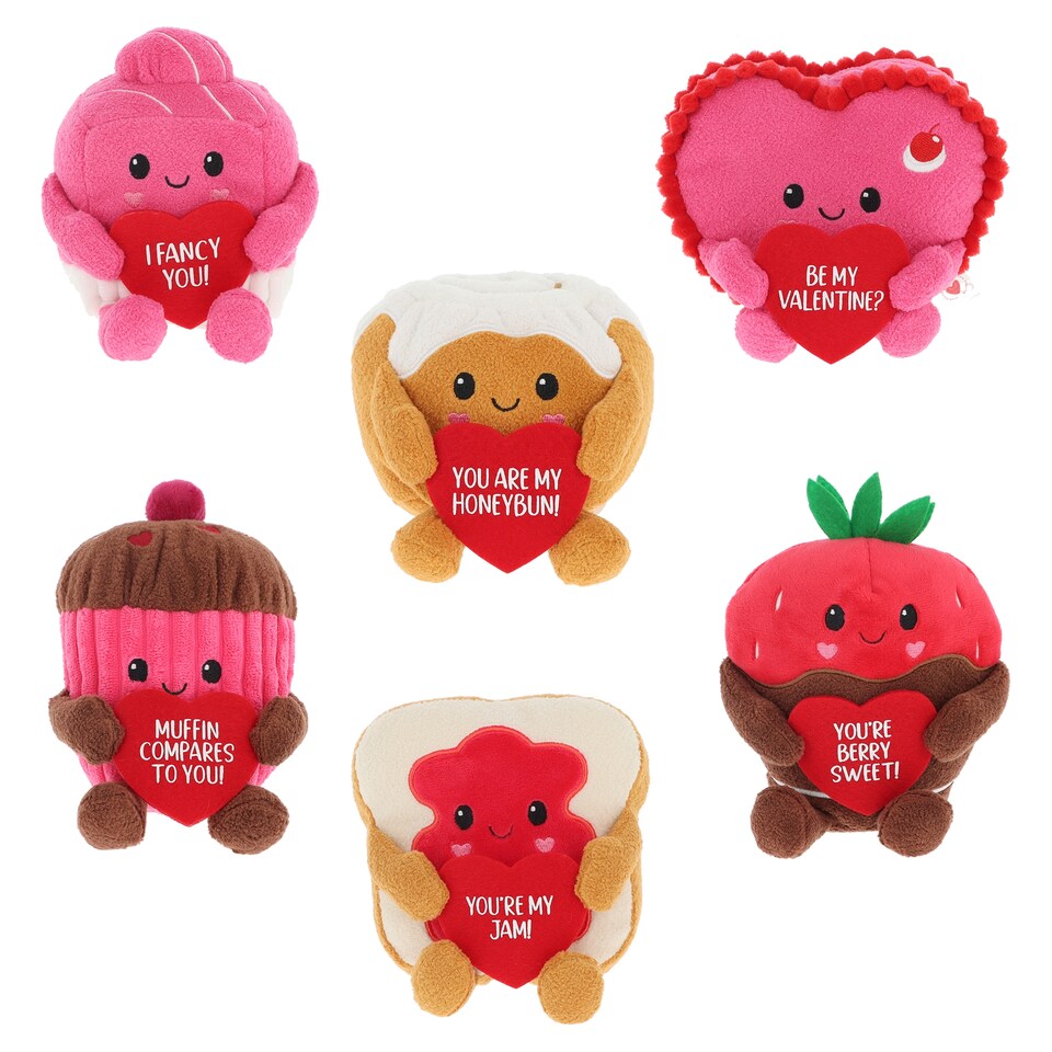 Keel Novelty Valentines Sweet Treats Plush Assortment