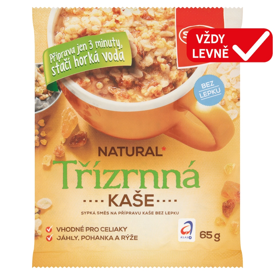 Semix Natural třízrnná kaše 65g