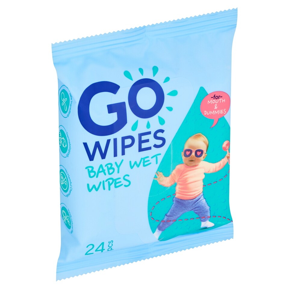obrázok 1 z Go Wipes Detské vlhčené obrúsky pre novorodencov 24 ks