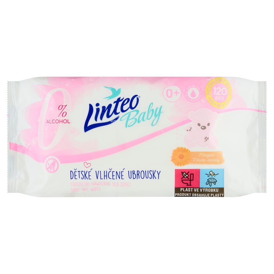 Linteo Baby Marigold Baby Wet Wipes 120 pcs