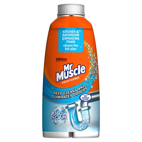 Mr Muscle Drain Foamer 500Ml Tesco Groceries