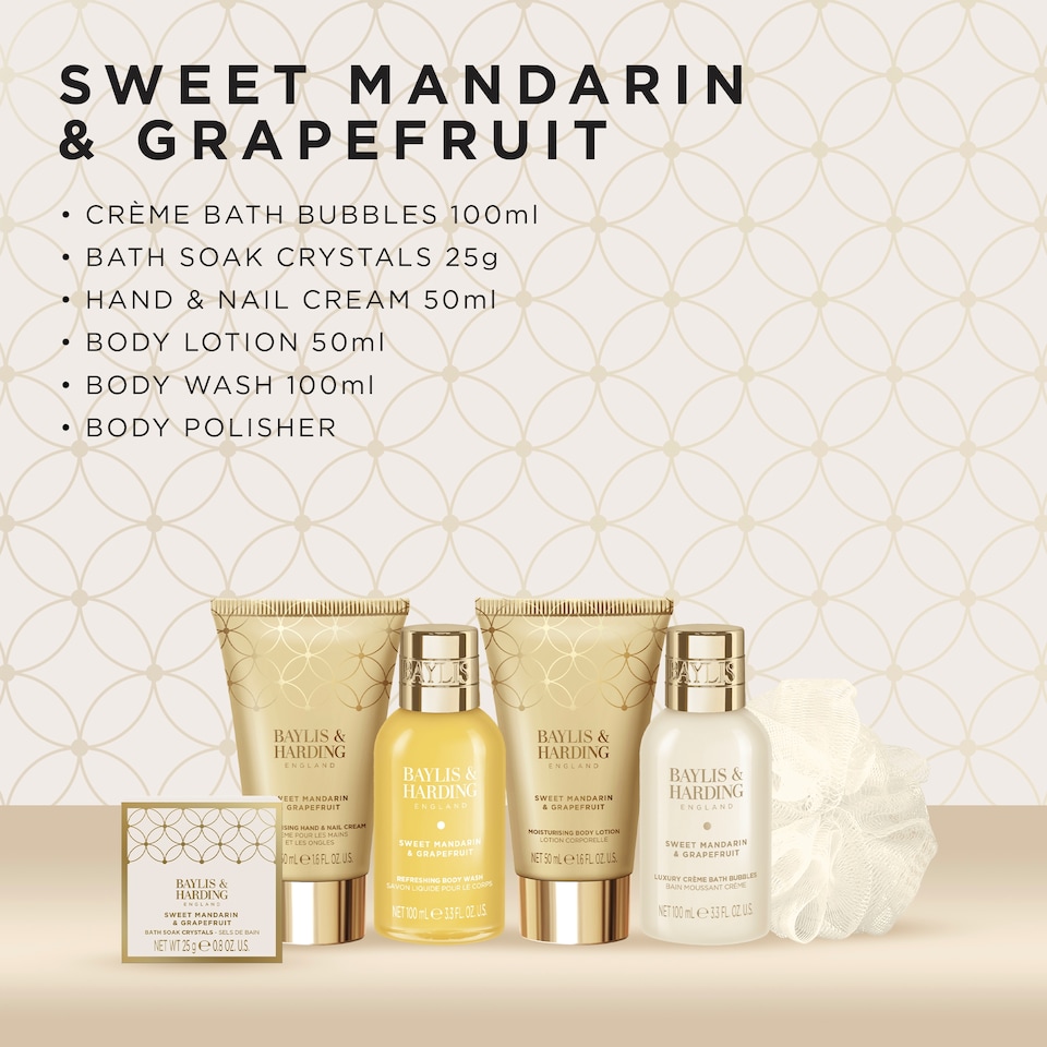 image 1 of Baylis & Harding Sweet Mandarin & Grapefruit Luxury Pamper Present Gift Set
