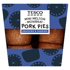 Tesco Mini Melton Mowbray Pork Pies 200G