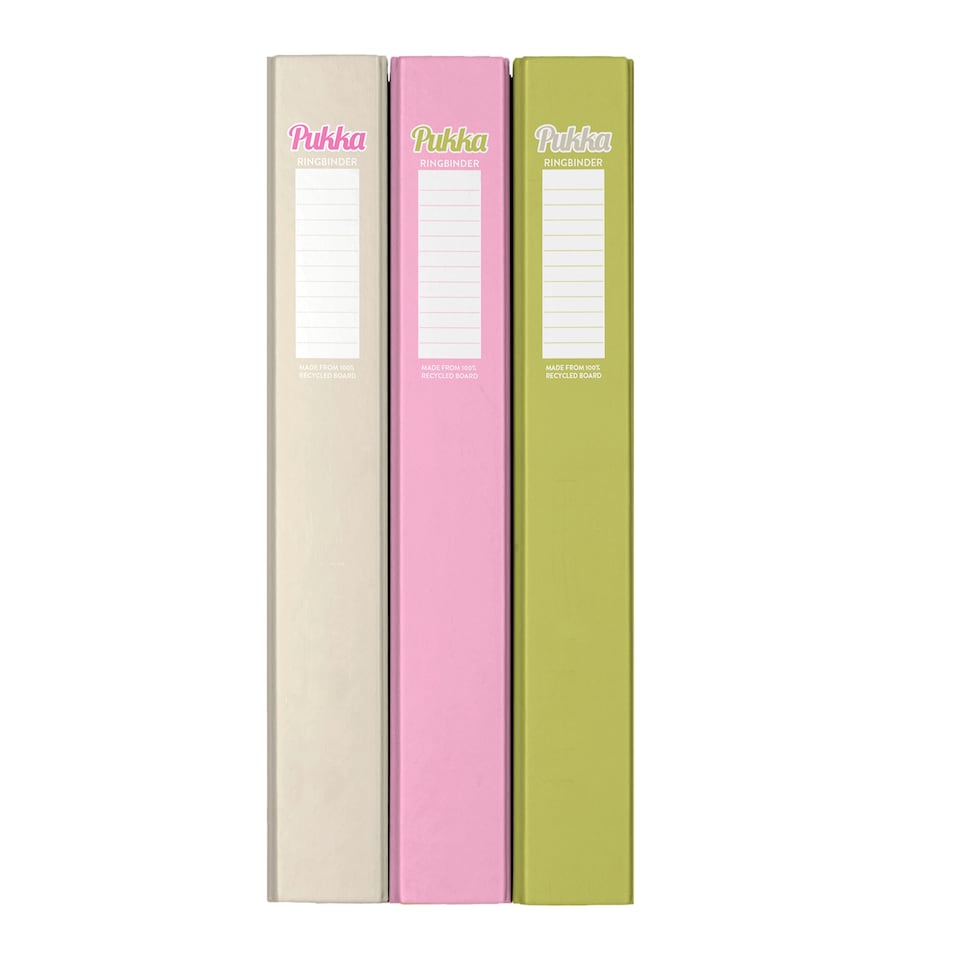 Pukka Pistachio Ring Binder - Assorted