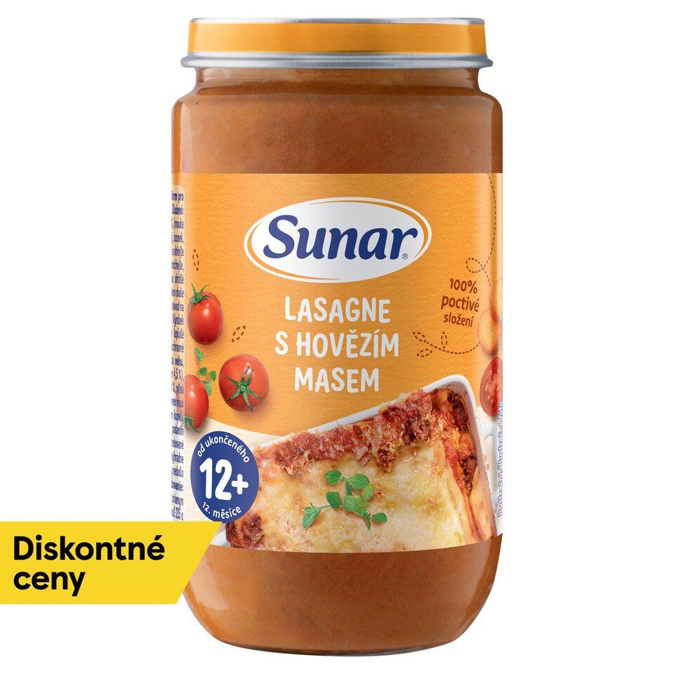 obrázok 1 z Sunar príkrm lasagne s hovädzím mäsom 12m+, 235 g