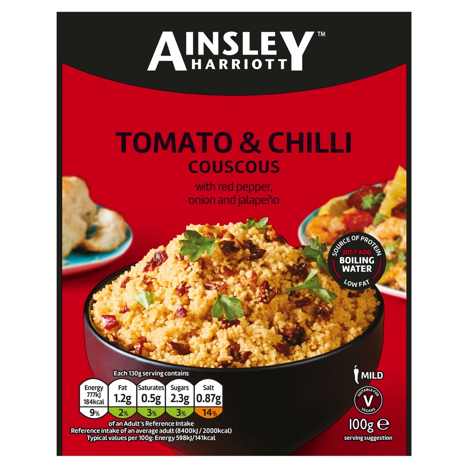 Ainsley Harriott Cous Cous Tomato And Chilli 100G