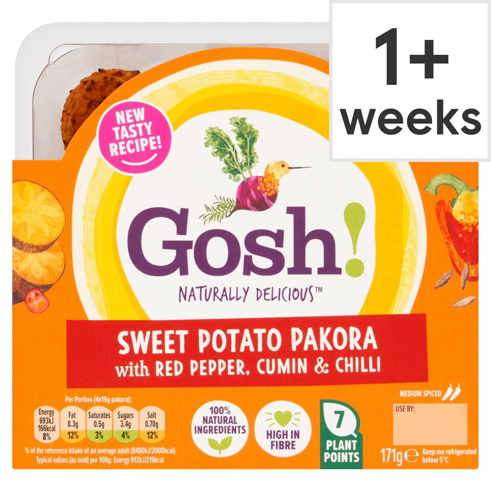 Gosh Sweet Potato Pakora With Red Pepper 171G