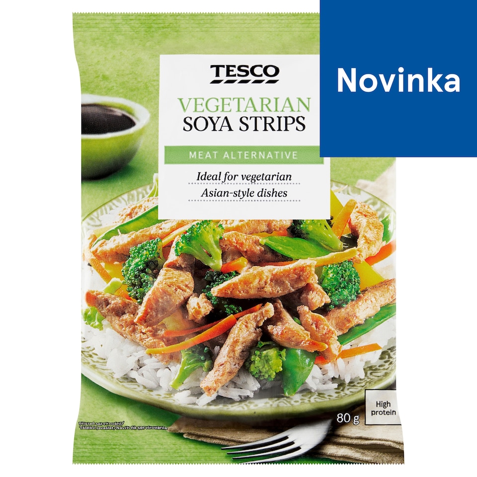 Tesco Vegetarian Soya Strips 80 g