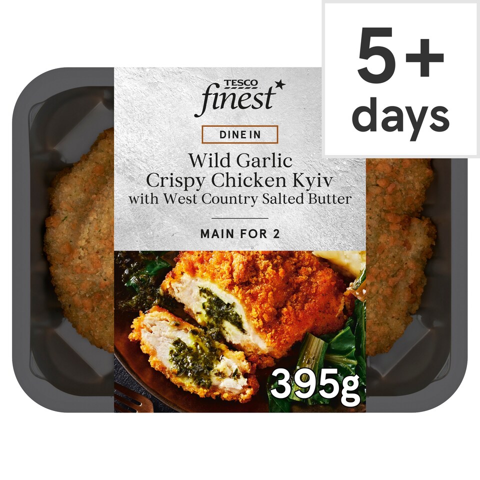 Tesco Finest Wild Garlic Crispy Chicken Kiev 395g