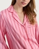 image 2 of F&F Satin Stripe Print Shirt and Trousers Pyjamas in Multi Pink
