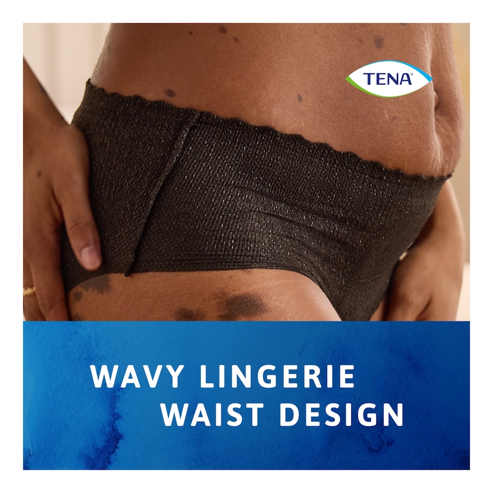 image 1 of TENA Silhouette Incontinence Pants Black Large 10 Pack