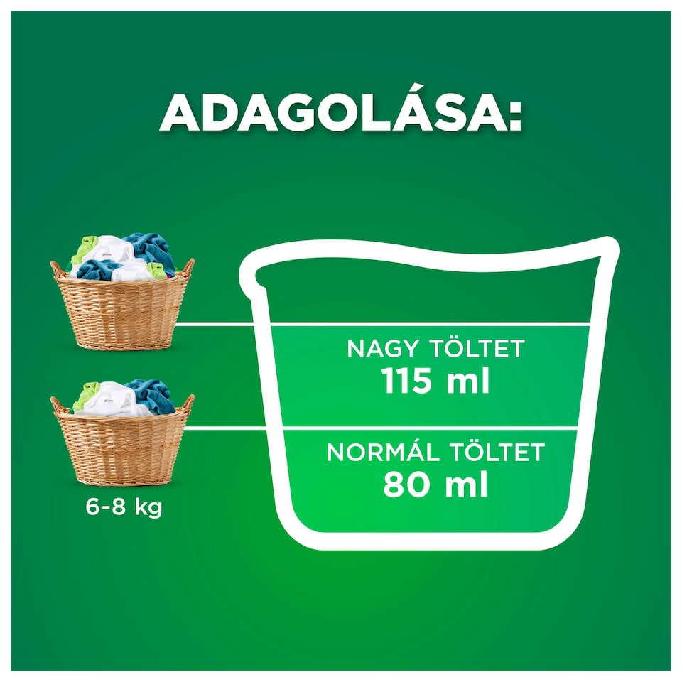 Ariel Mountain Spring Universal Folyékony Mosószer, 1.8 l, 40 Mosáshoz  1. kép