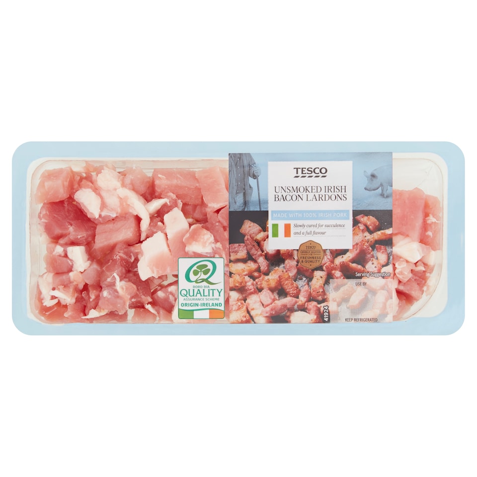 Tesco Irish Bacon Lardons 180G