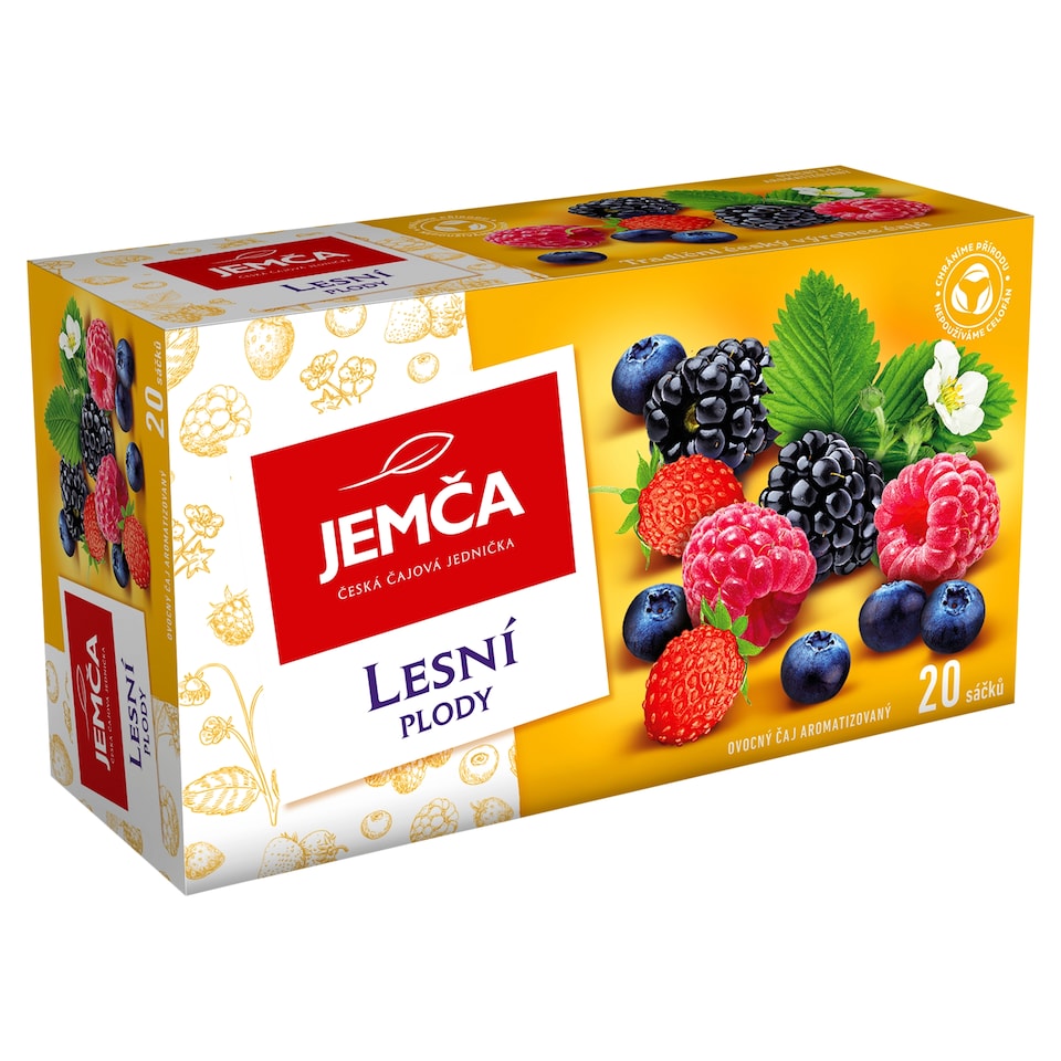 Jemča Lesní plody ovocný čaj aromatizovaný 20 x 2g (40g)
