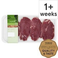 Tesco Lamb Leg Steaks Welsh 450G