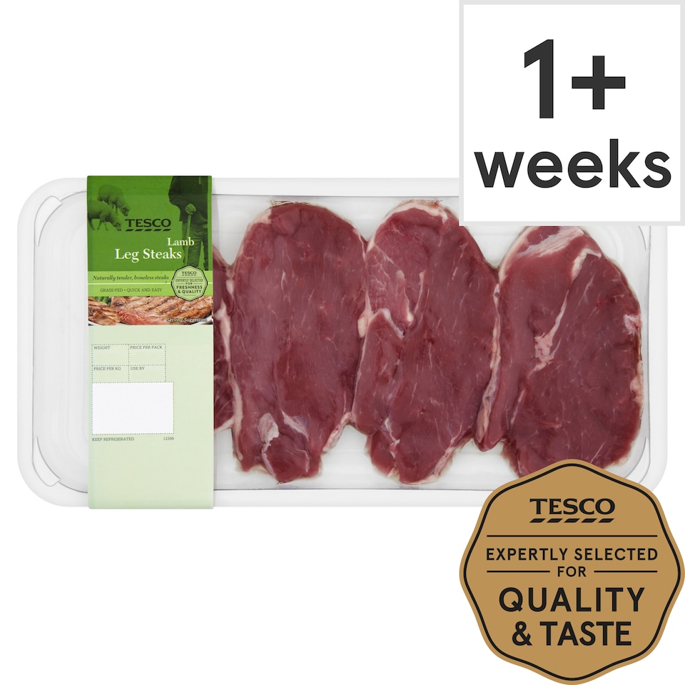 image 1 of Tesco Lamb Leg Steaks Welsh 450G