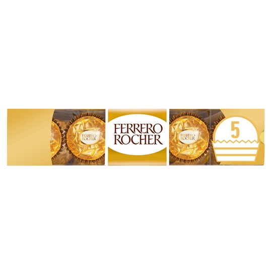 Ferrero Rocher 5 Pieces Boxed Chocs 62.5g Tesco Groceries