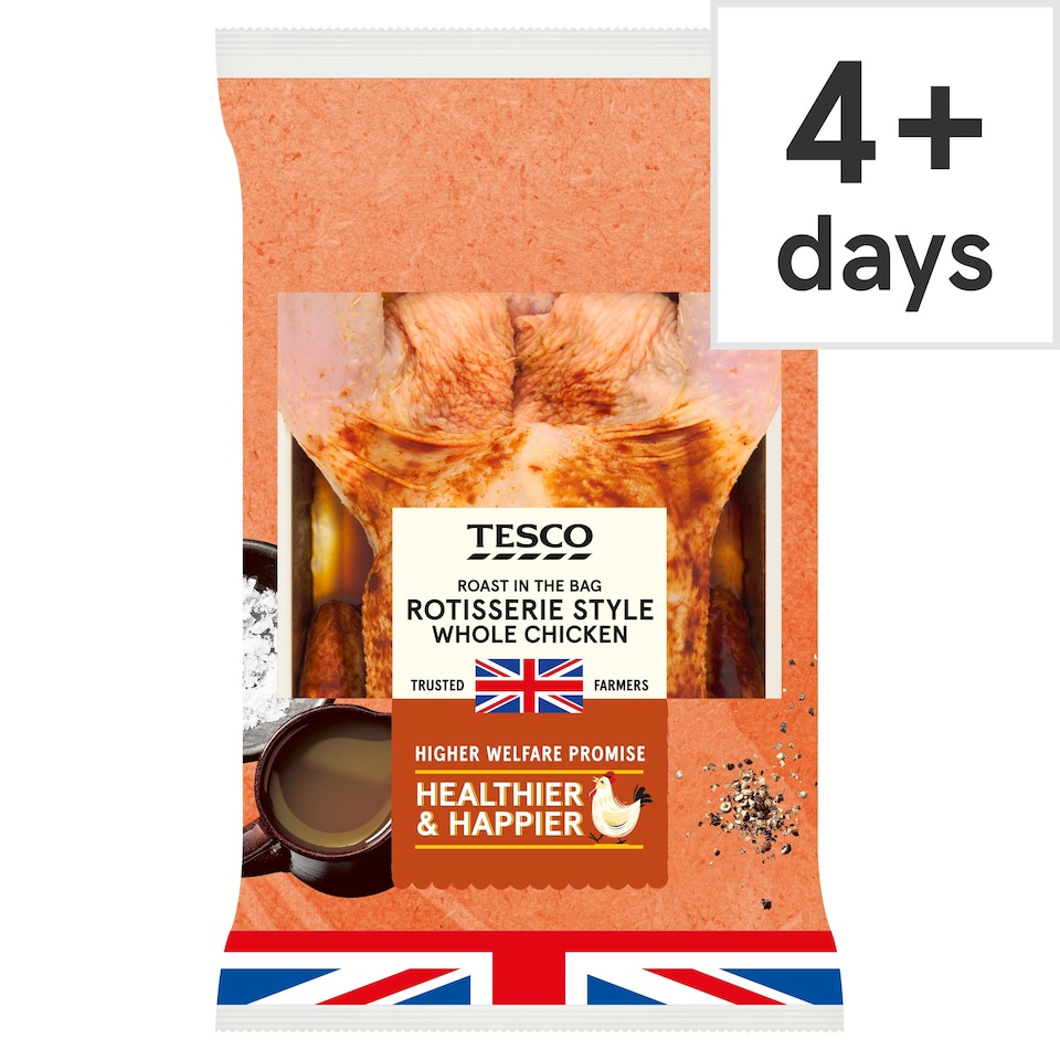 Tesco Roast In The Bag Rotisserie Style Whole Chicken 1.5Kg