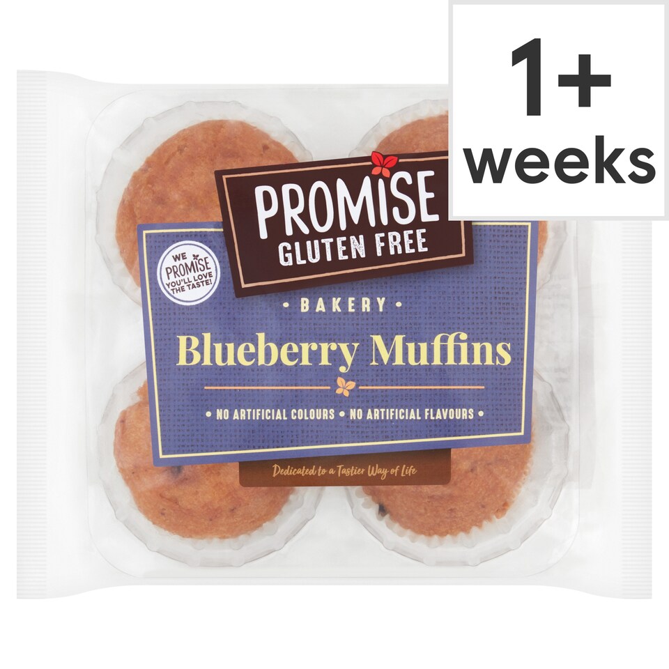 Promise Gluten Free Blueberry Muffin 4 Pack 240G