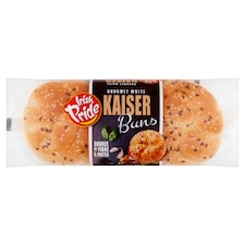 Irish Pride Gourmet White Kaiser Bun 4 Pack