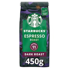 Starbucks Espresso Roast Dark Roast Whole Bean Coffee 450g