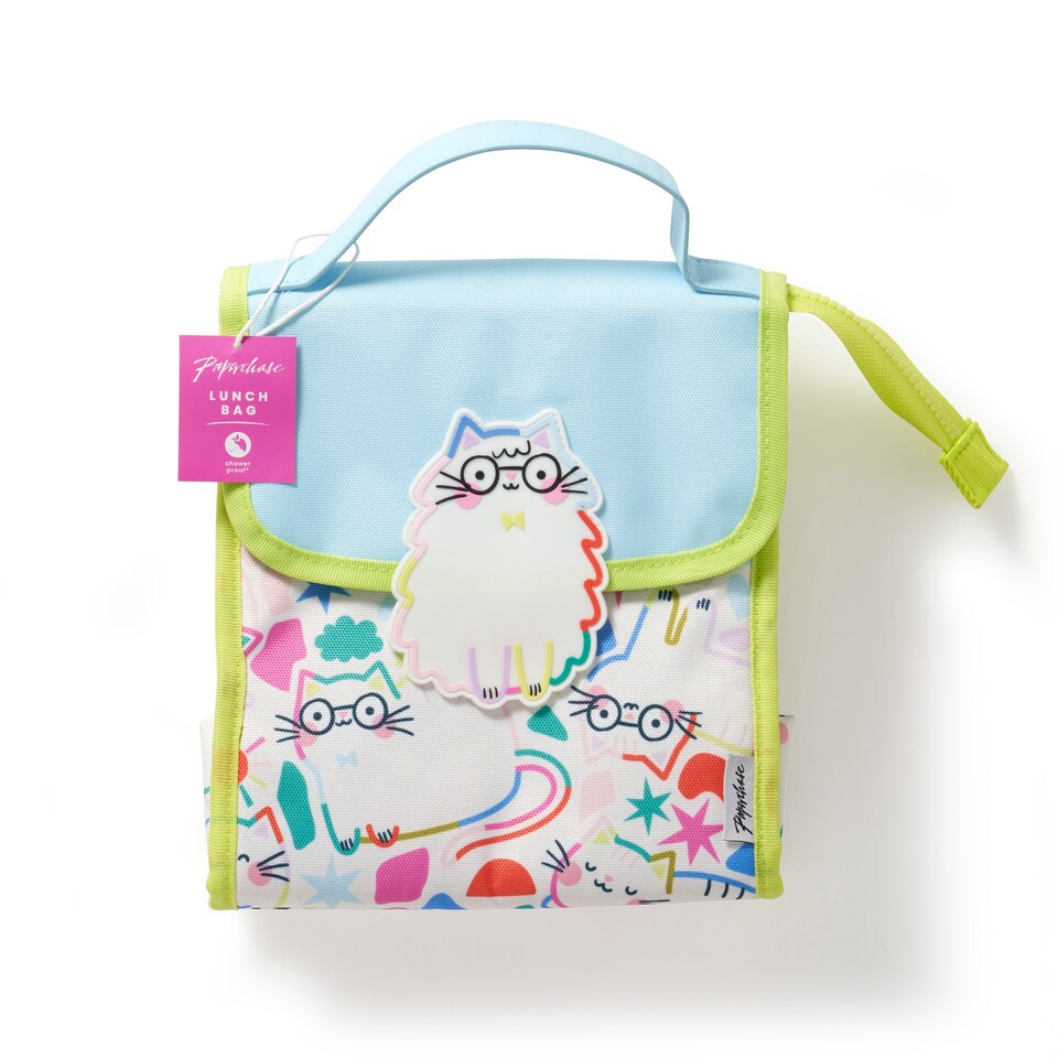 image 1 of Paperchase Terrazzo Cats Lunch Bag