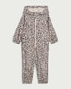 image 4 of F&F Girls Leopard Print Shower Resistant Puddlesuit in Multi Brown