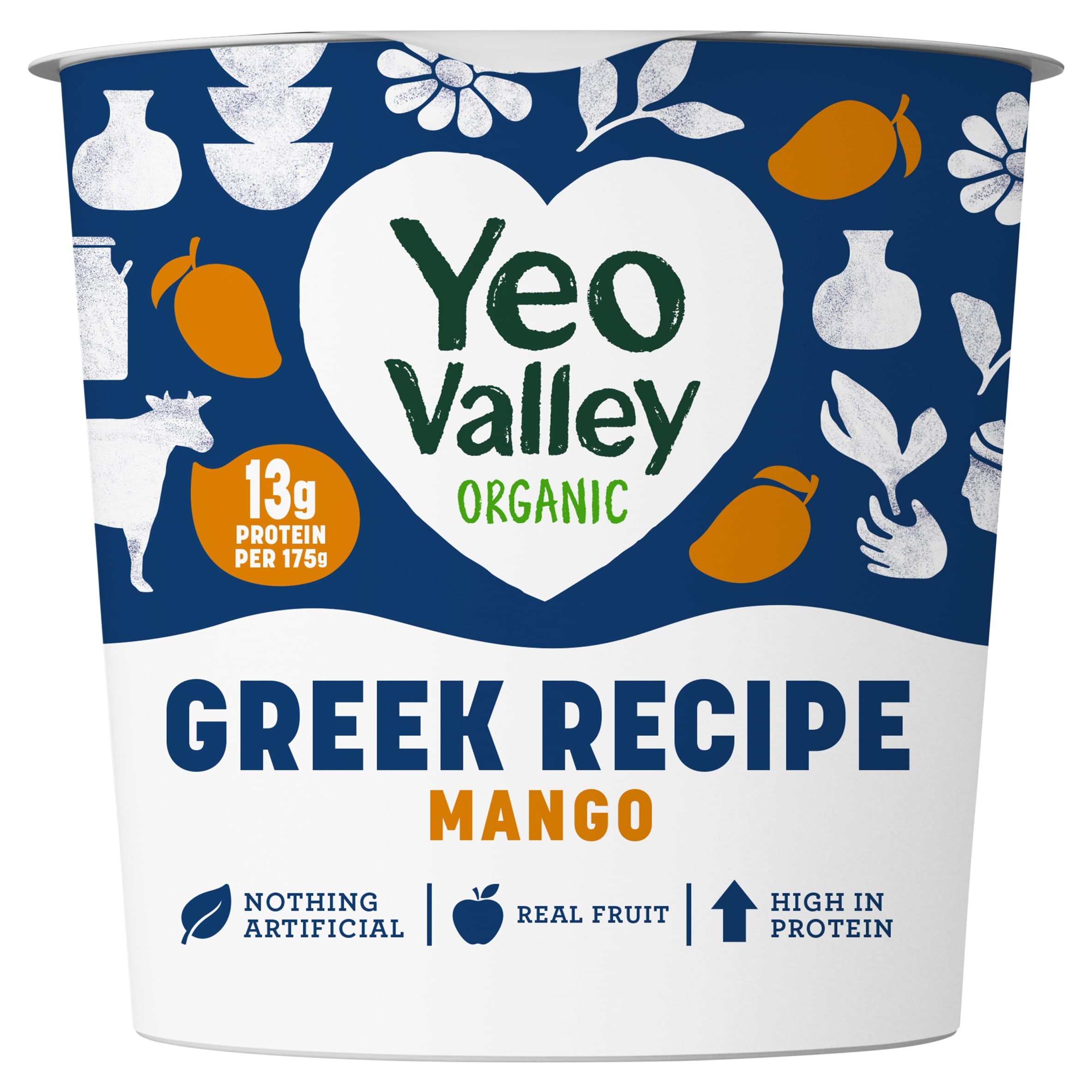 Yeo Valley Organic Greek Recipe Mango 350g