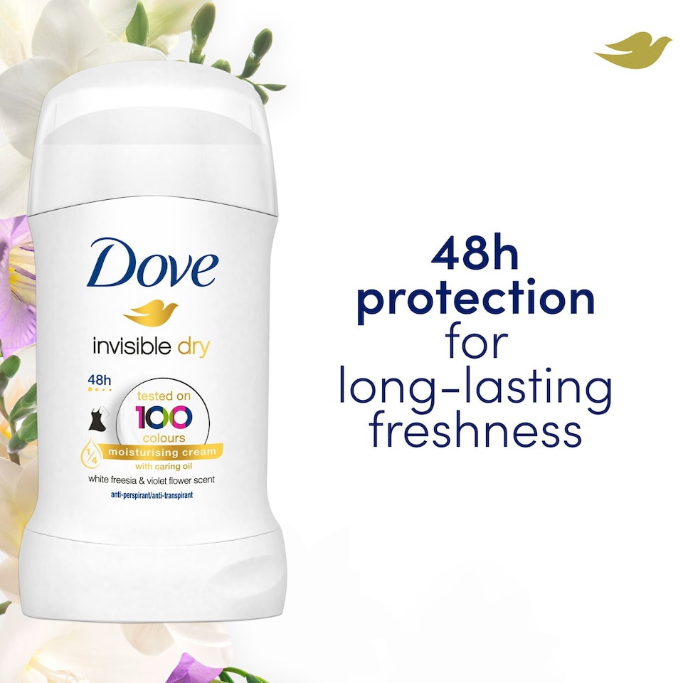 image 1 of Dove Women Invisible Dry 48h Antiperspirant Deodorant Stick 40ml