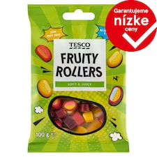 Tesco Fruity Rollers Jelly Candies with Fruit Flavors 100 g